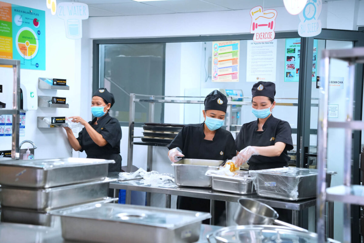 Quy trình chế biến đảm bảo an toàn vệ sinh thực phẩm tại The Caterers