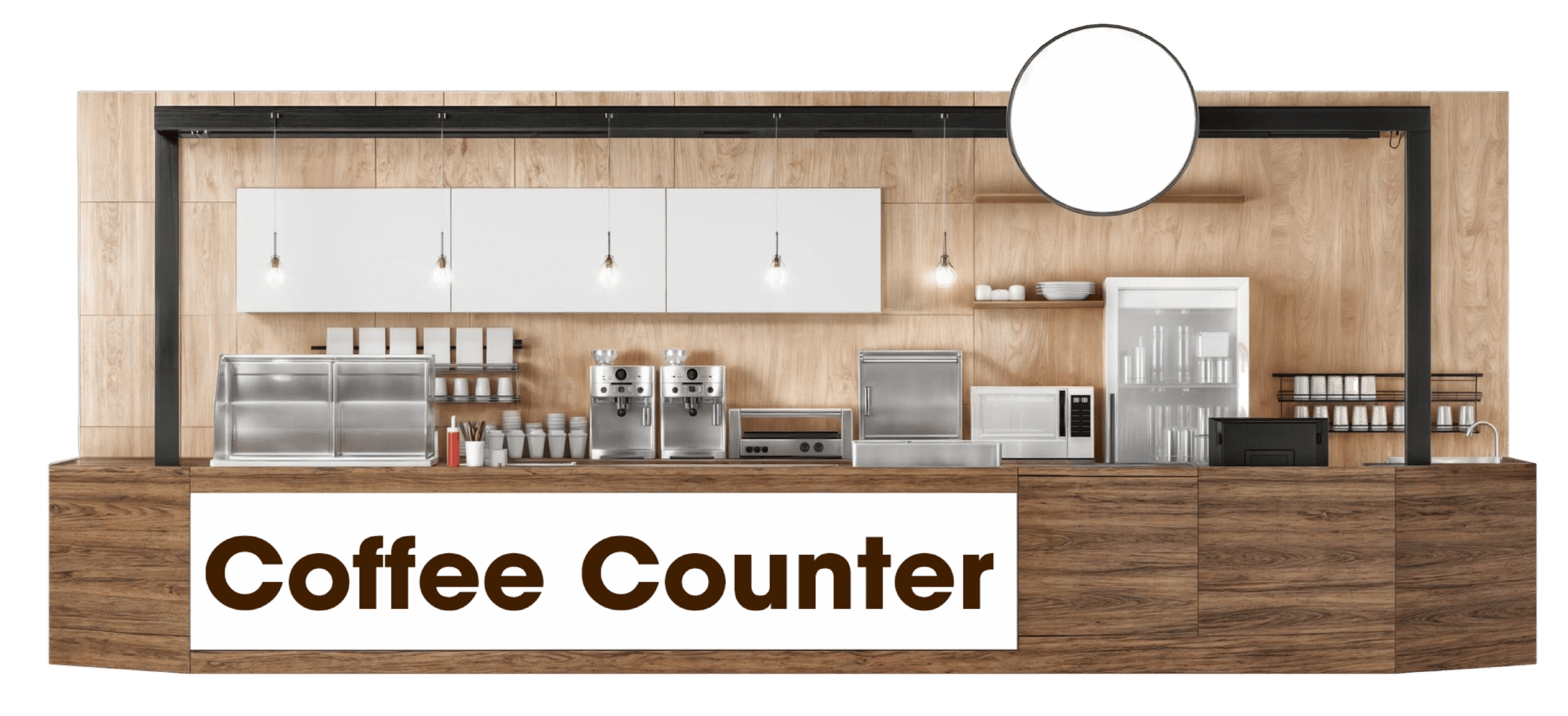 SERVIEC + Menu Coffee Counter Backround picture 2