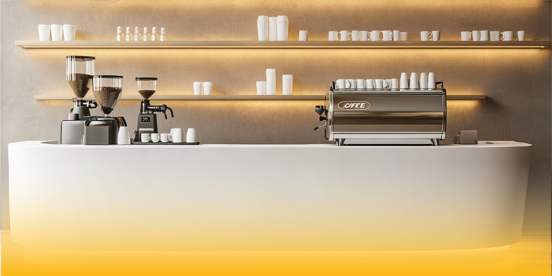 SERVIEC + Menu Coffee Counter