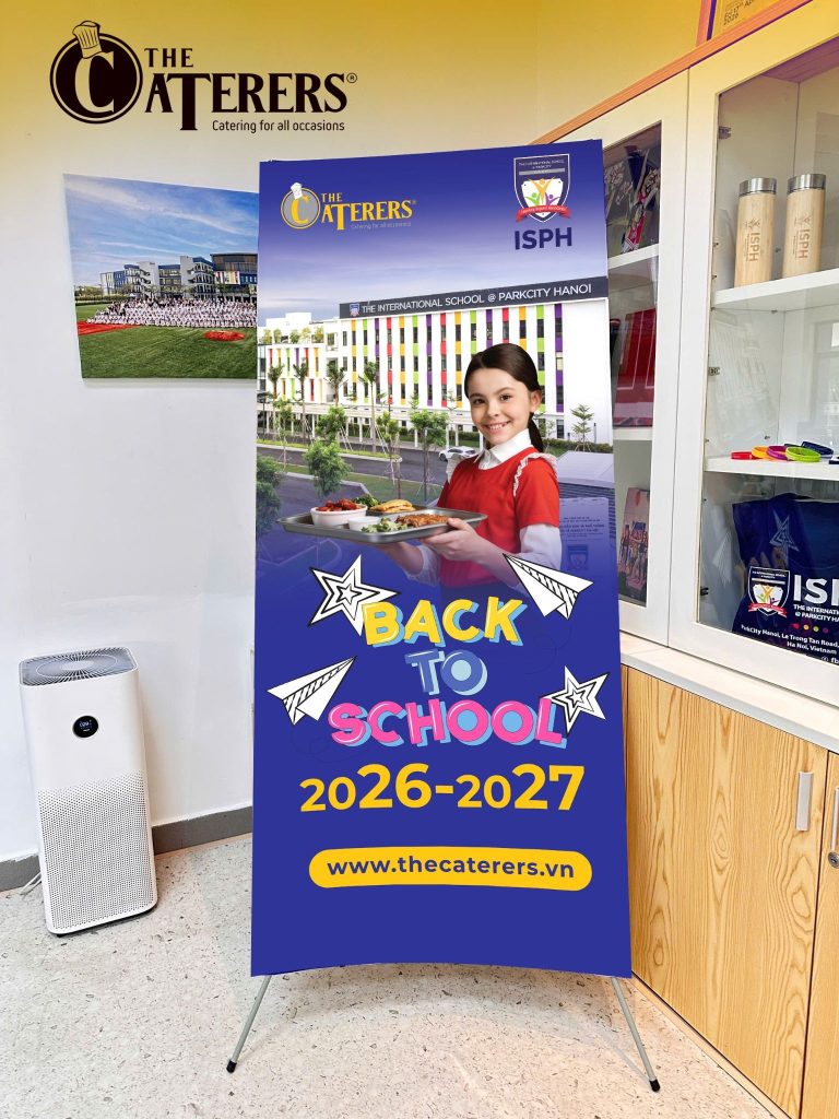 Không gian bếp ăn ISPH được The Caterers làm mới với concept Food Story đầy màu sắc