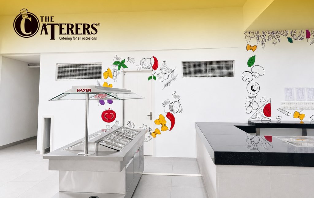 Không gian bếp ăn ISPH được The Caterers làm mới với concept Food Story đầy màu sắc